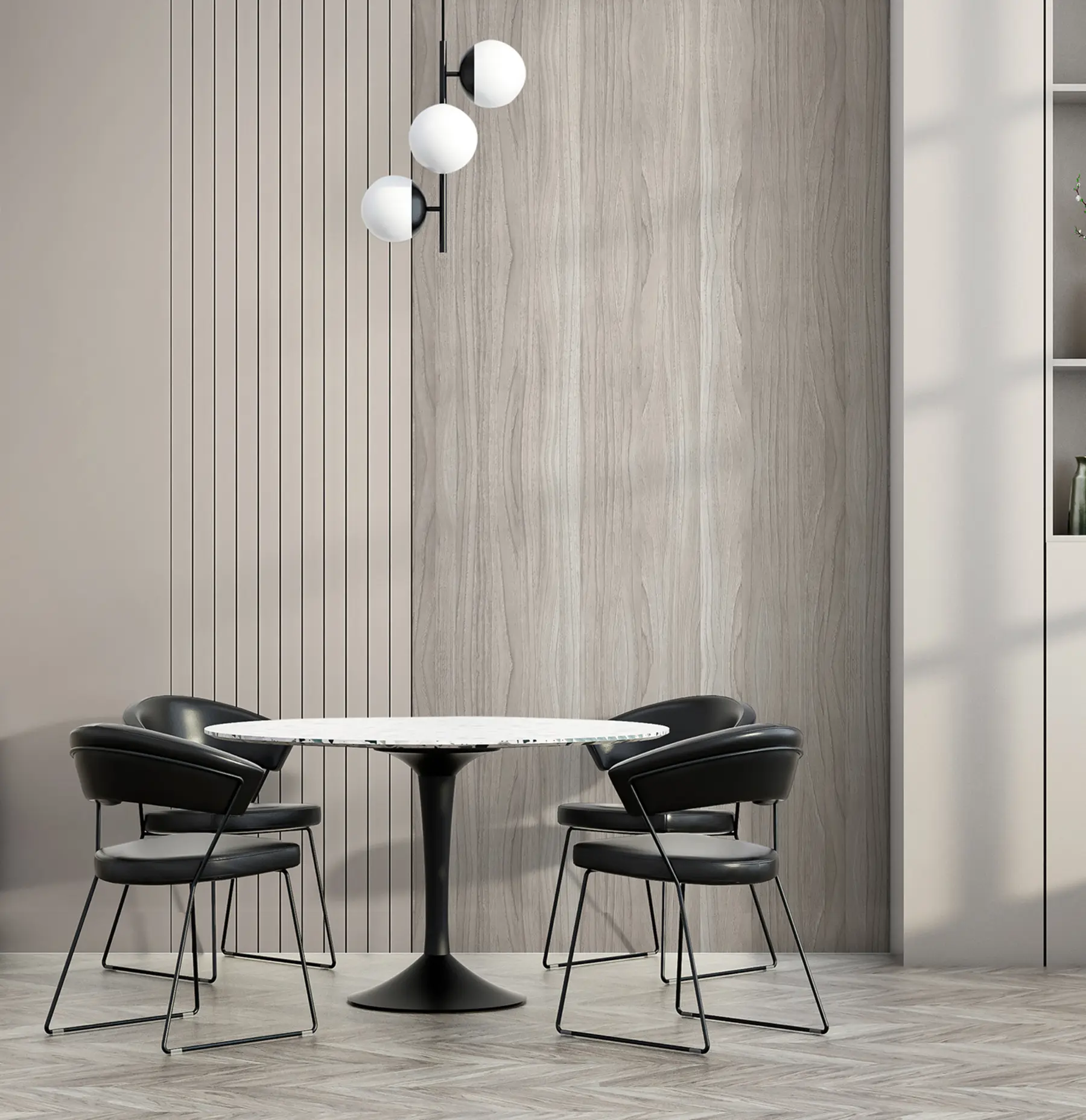 carta da parati Pannello con doghe e legno nr. u97549