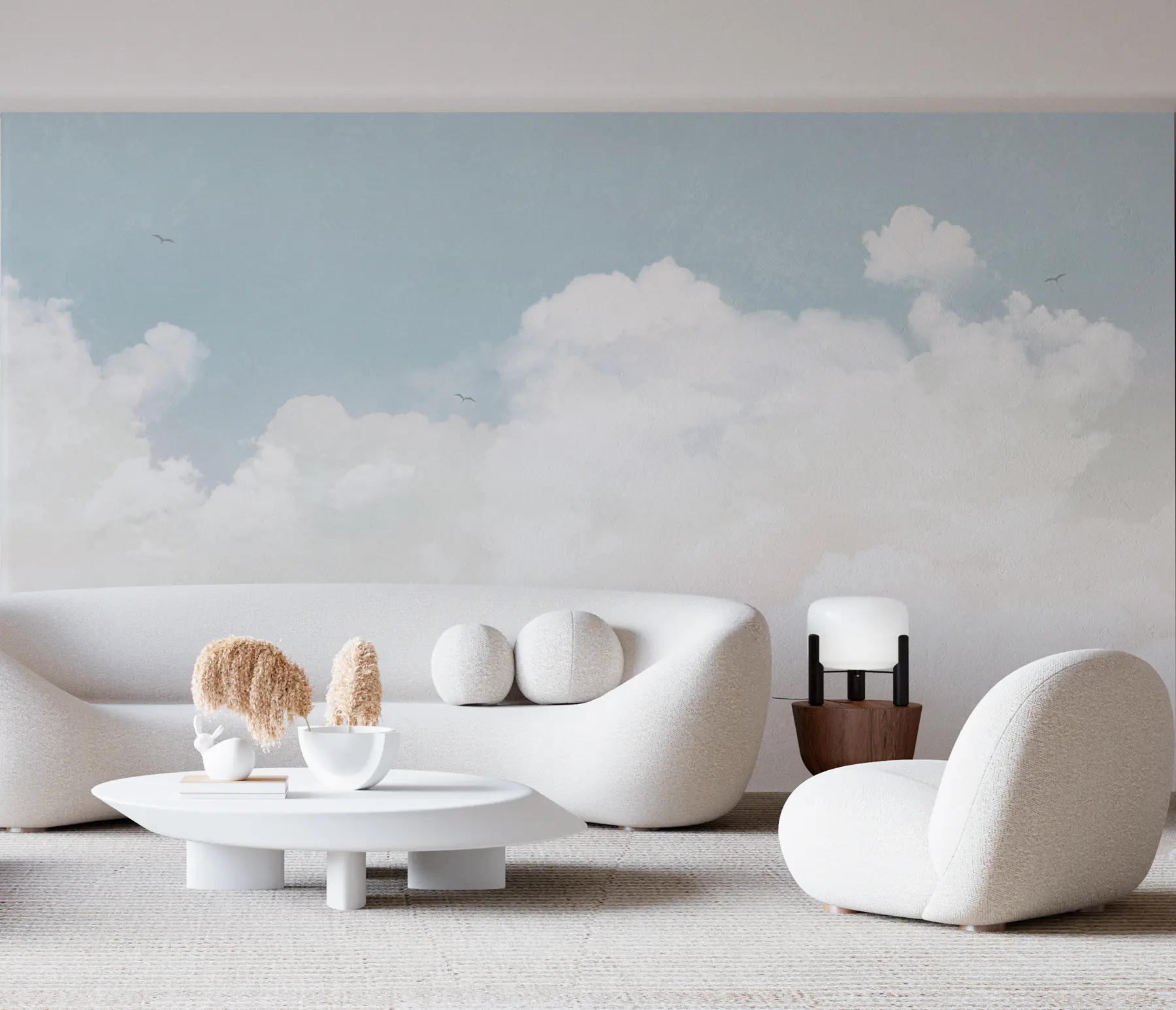 Carta da parati Cielo Nuvole vintage nel cielo blu n. u96783v3