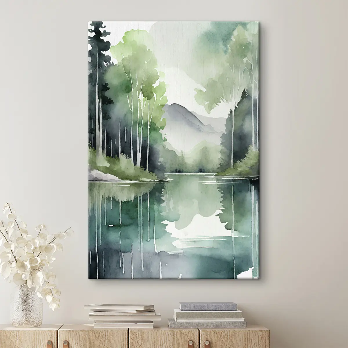 carta da parati Le acque tranquille riflettono la natura serena nr. s36503