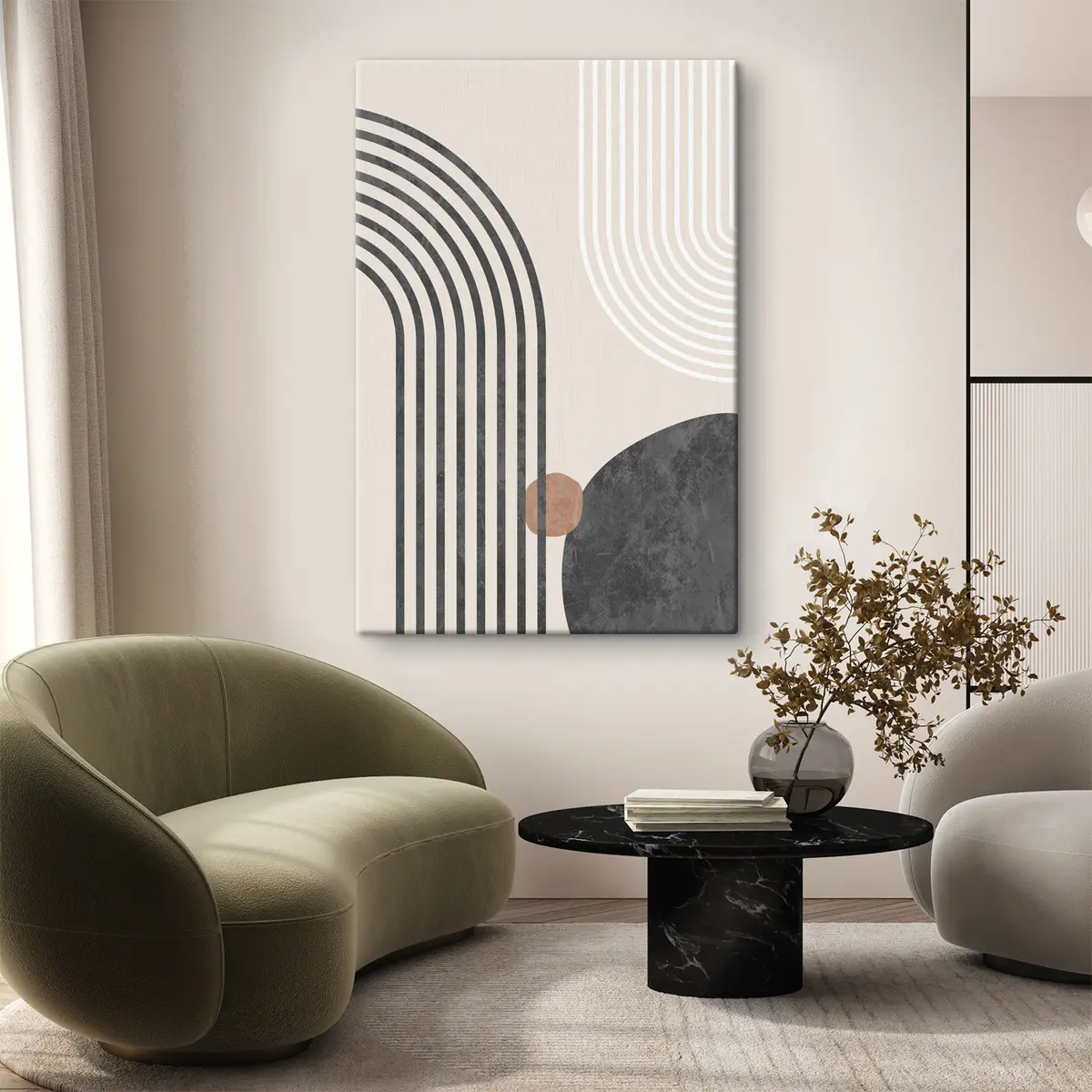 carta da parati Forme astratte che creano armonia visiva nr. s36493