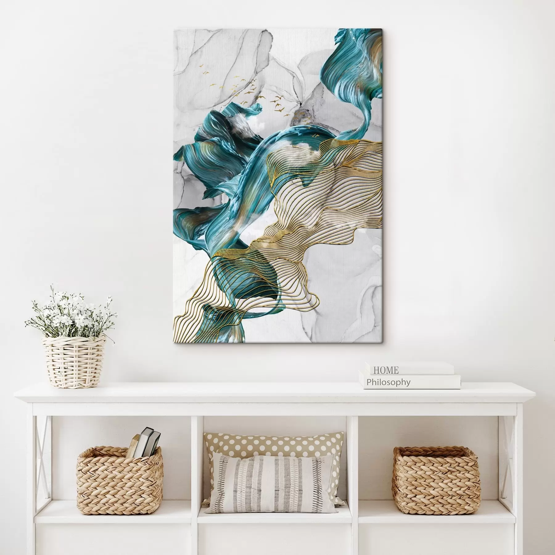 carta da parati Onde stravaganti in tonalità vivaci nr. s35797