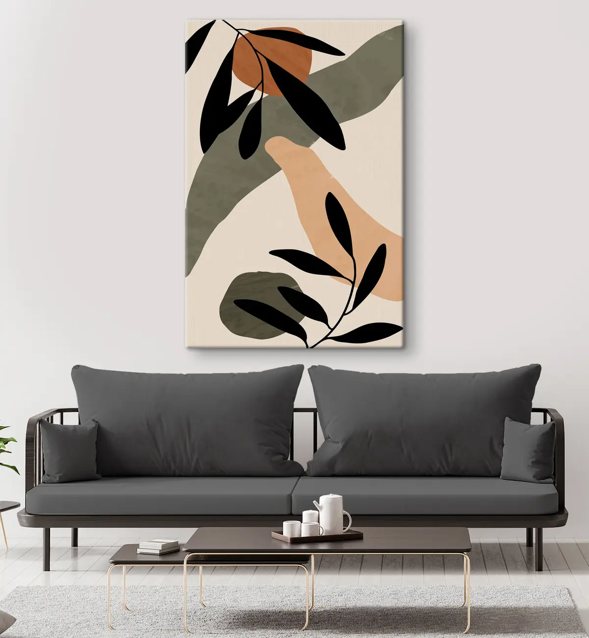 carta da parati Elementi di design astratti ispirati alla natura nr. s36480