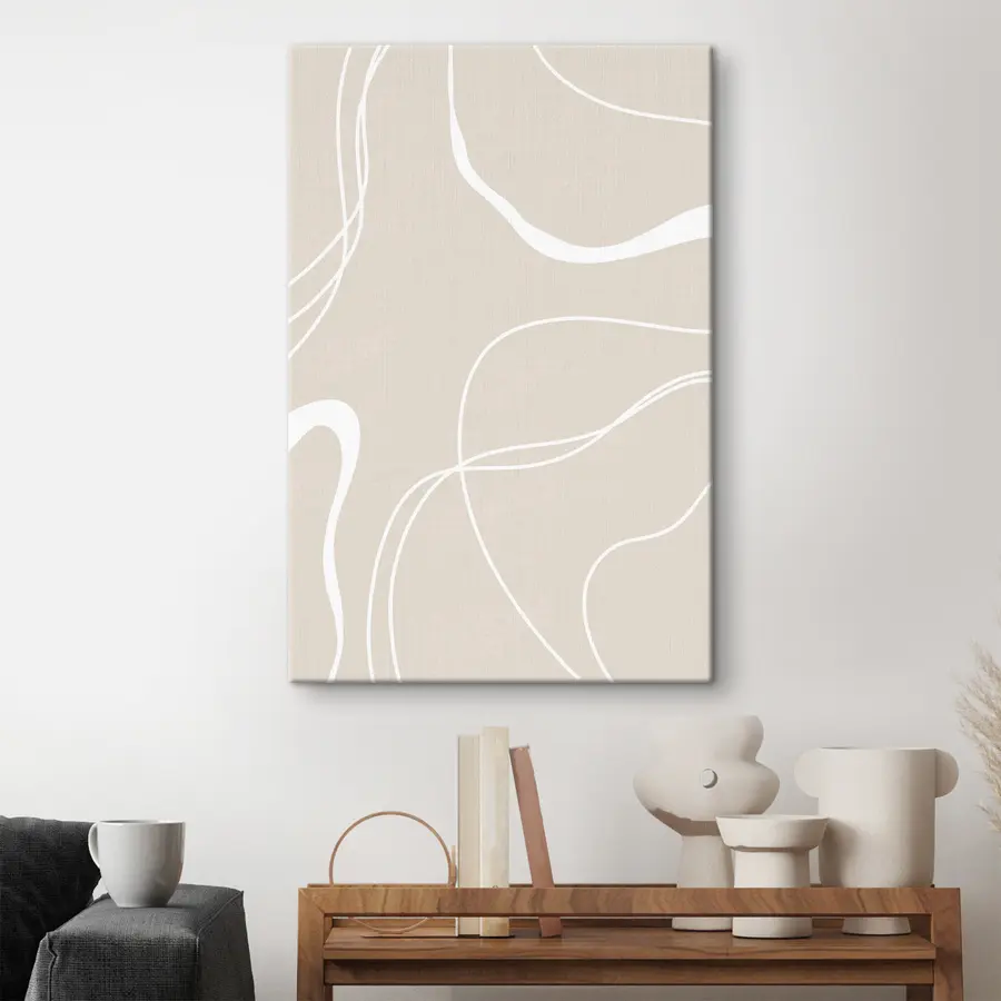 carta da parati Curve astratte su uno sfondo morbido nr. s36489