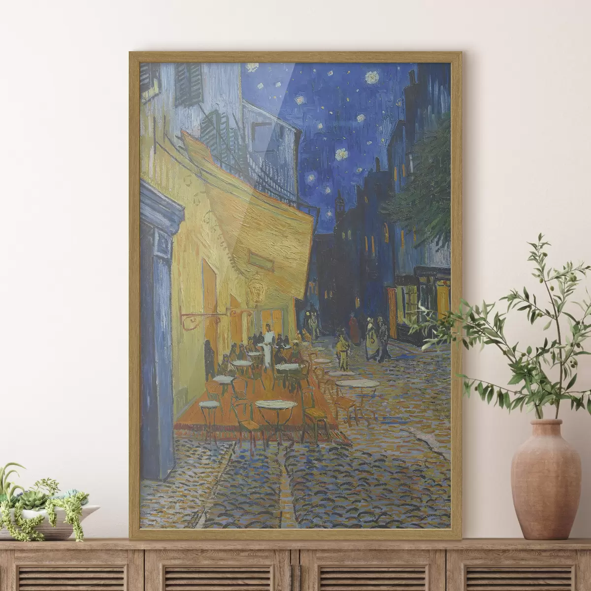 Poster Notte stellata nella vivacità della città f12313