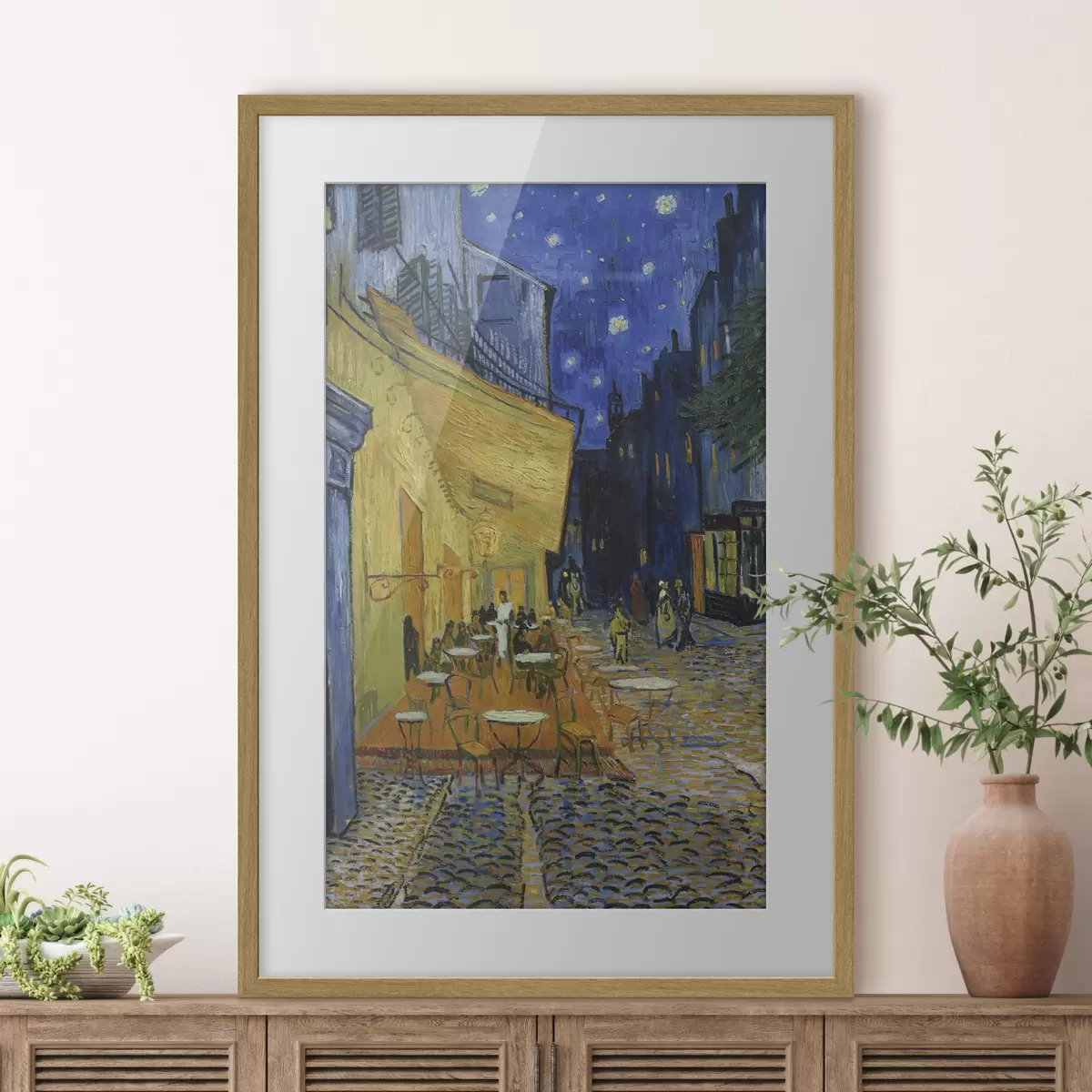 Poster Notte stellata nella vivacità della città f12313