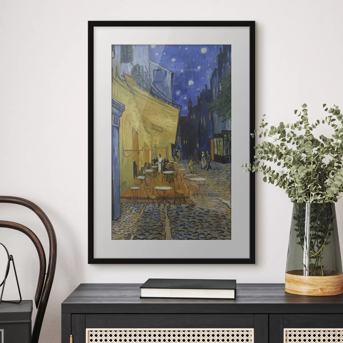 Poster Notte stellata nella vivacità della città f12313