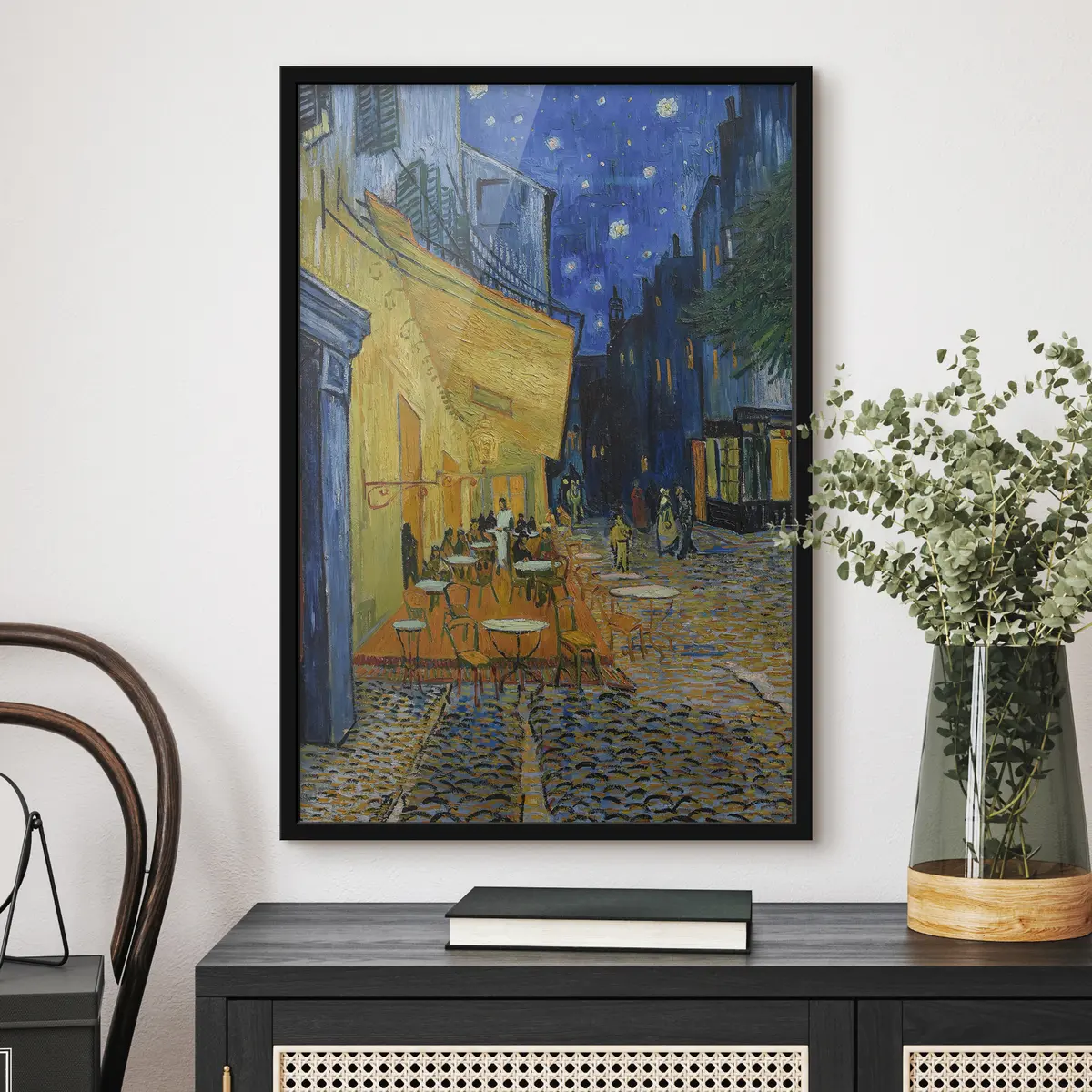 Poster Notte stellata nella vivacità della città f12313