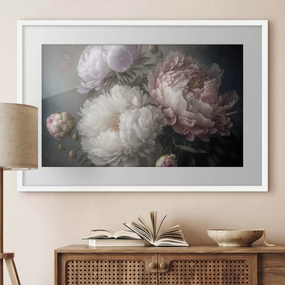 Poster Bellissimi fiori dalle tonalità tenui f33097