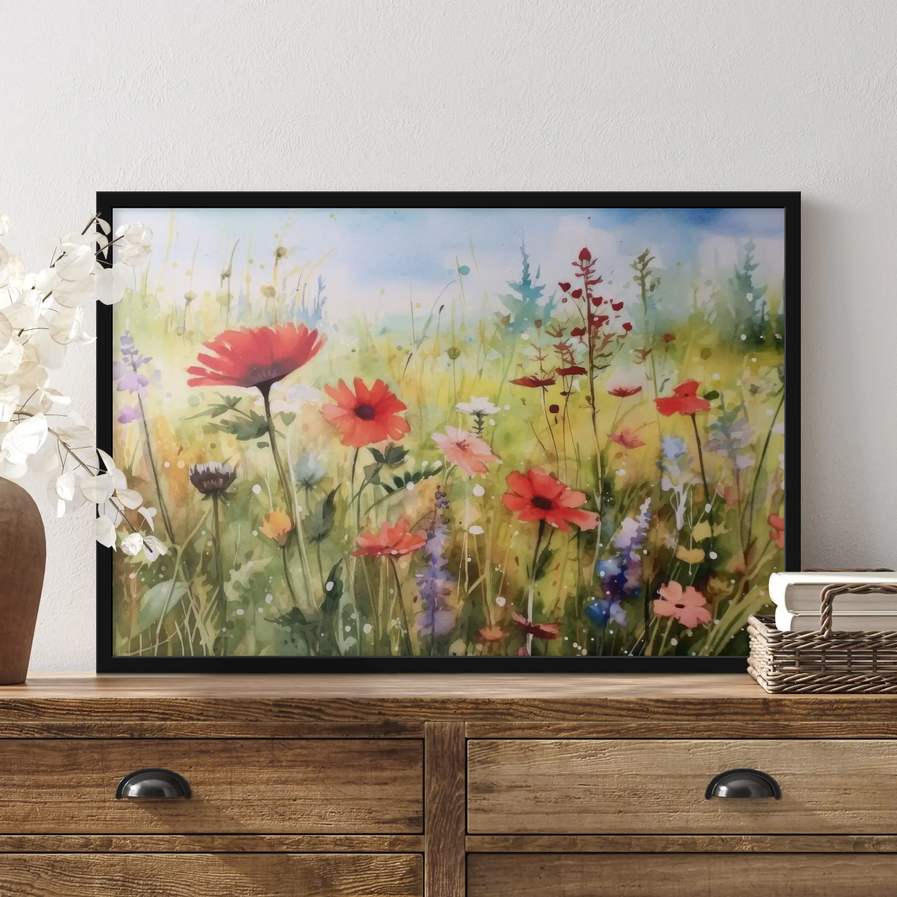 carta da parati Fiori vivaci in un prato soleggiato nr. f33680