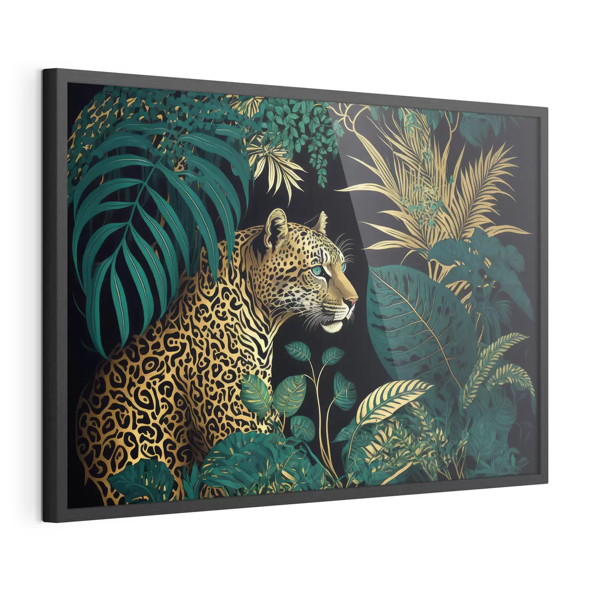 Poster Bellezza della giungla con un maestoso leopardo f33932