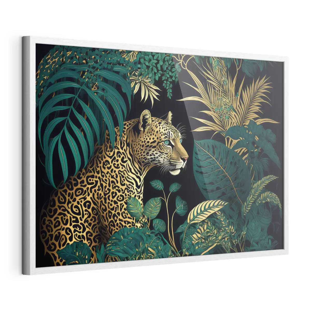 Poster Bellezza della giungla con un maestoso leopardo f33932
