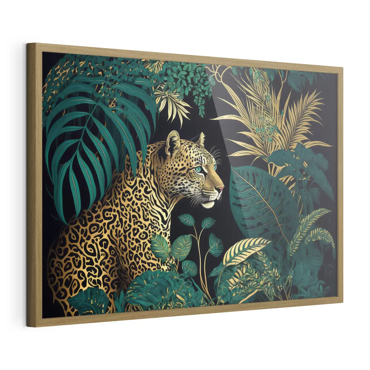 Poster Bellezza della giungla con un maestoso leopardo f33932