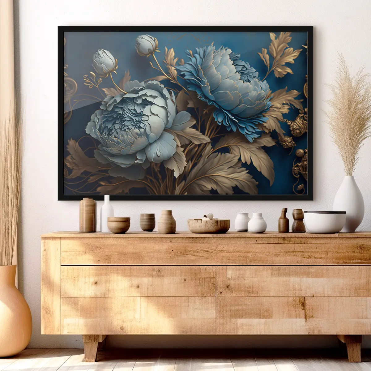 Poster Fiori eleganti su uno sfondo vivace f33941