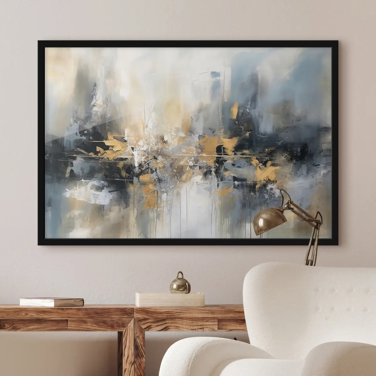 Poster E accenti grigi f34183