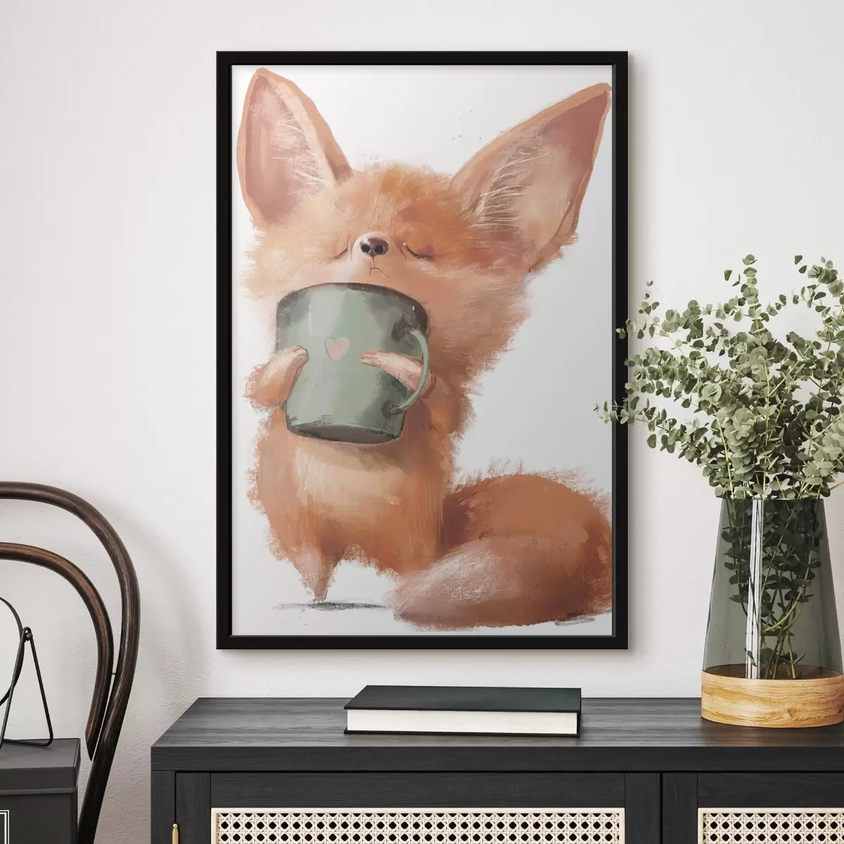 Poster Momenti di intimità con una bevanda calda f35008