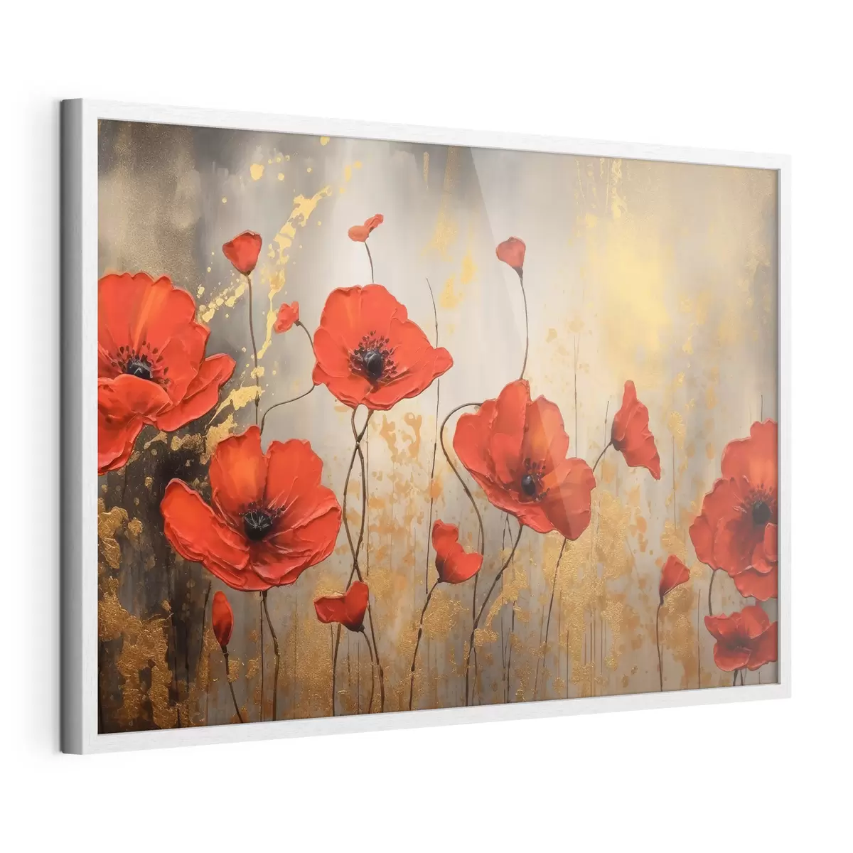 Poster Papaveri vibranti in fiore artistico f35515