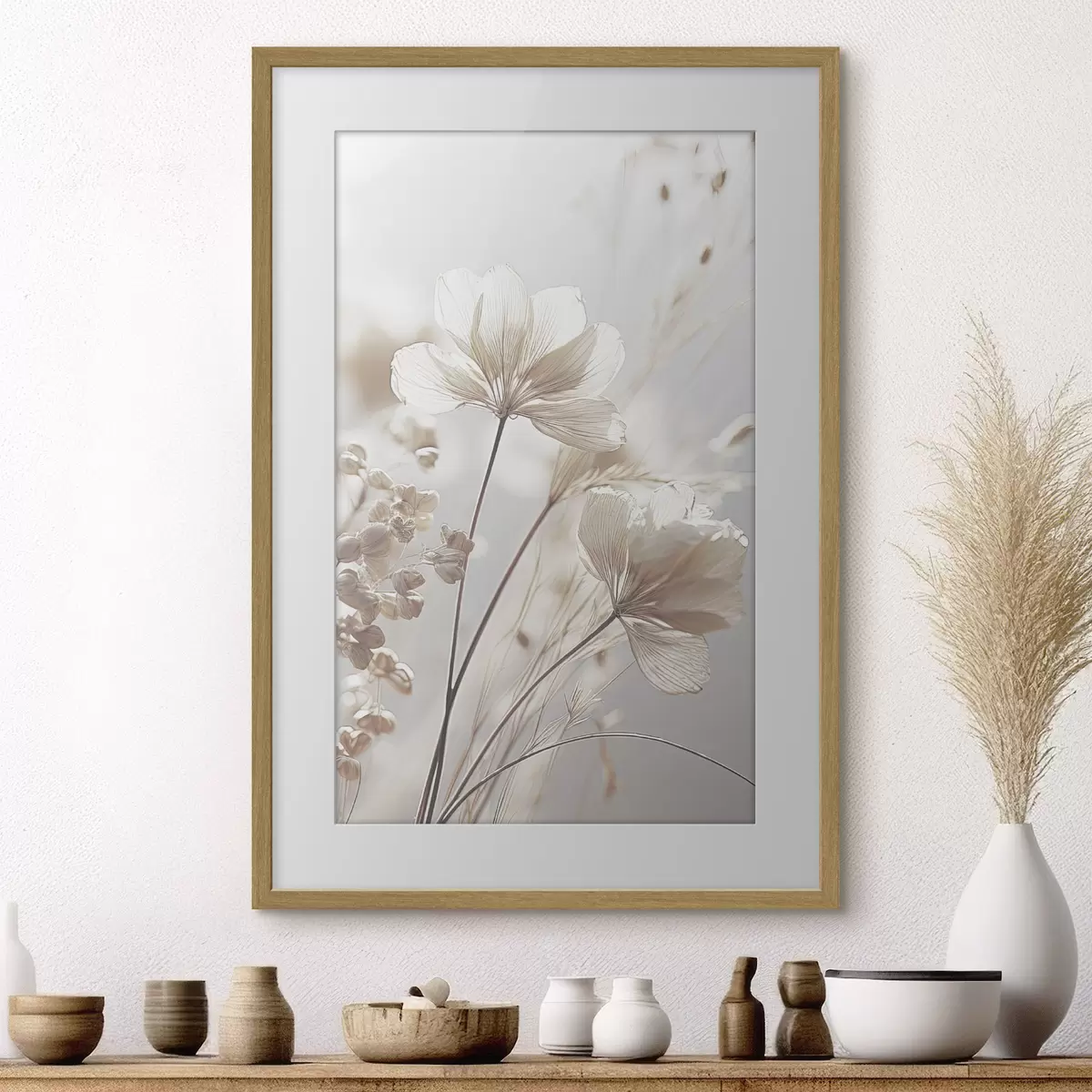 Poster Delicate fioriture in una luce soffusa f35603