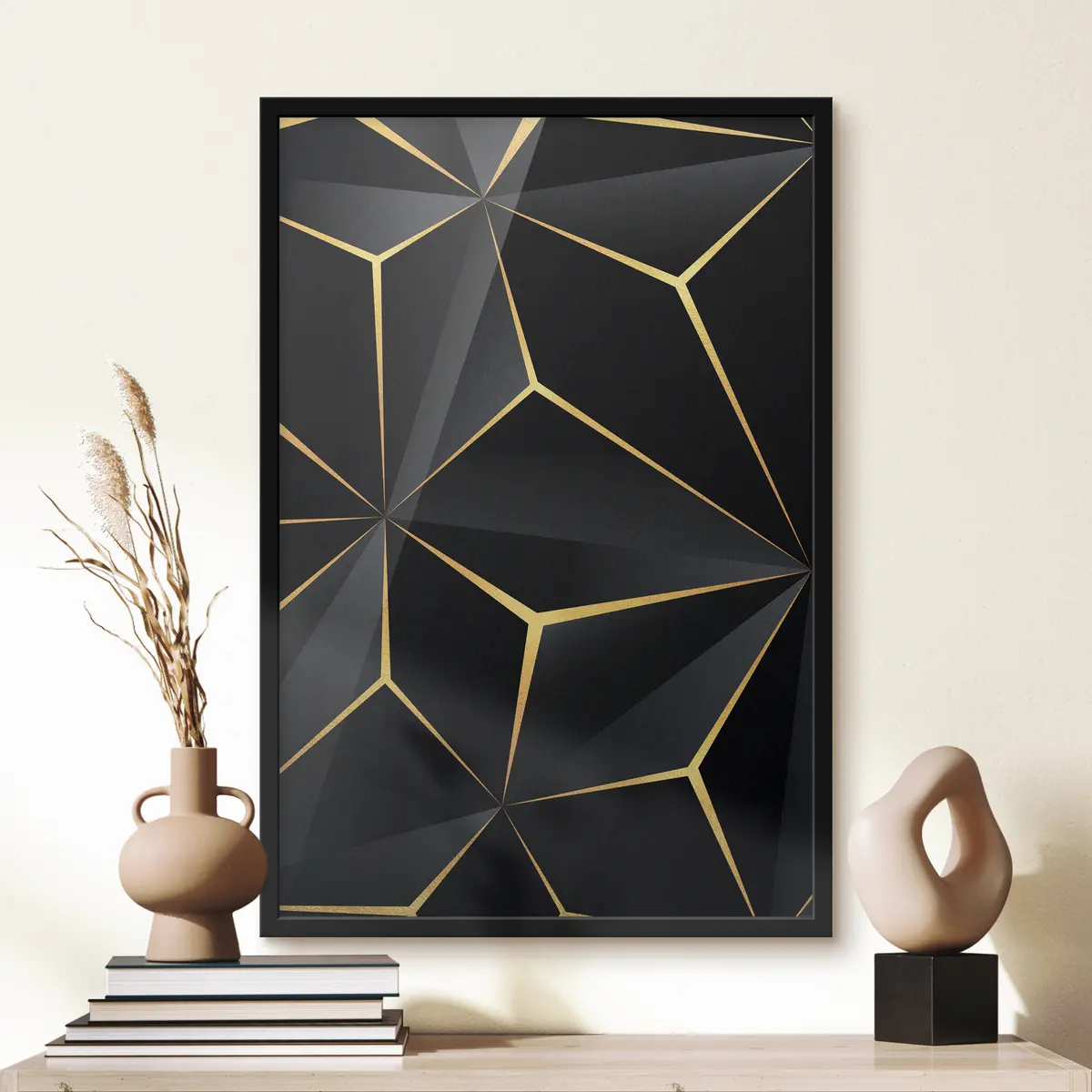 Poster Geometria nera f35865