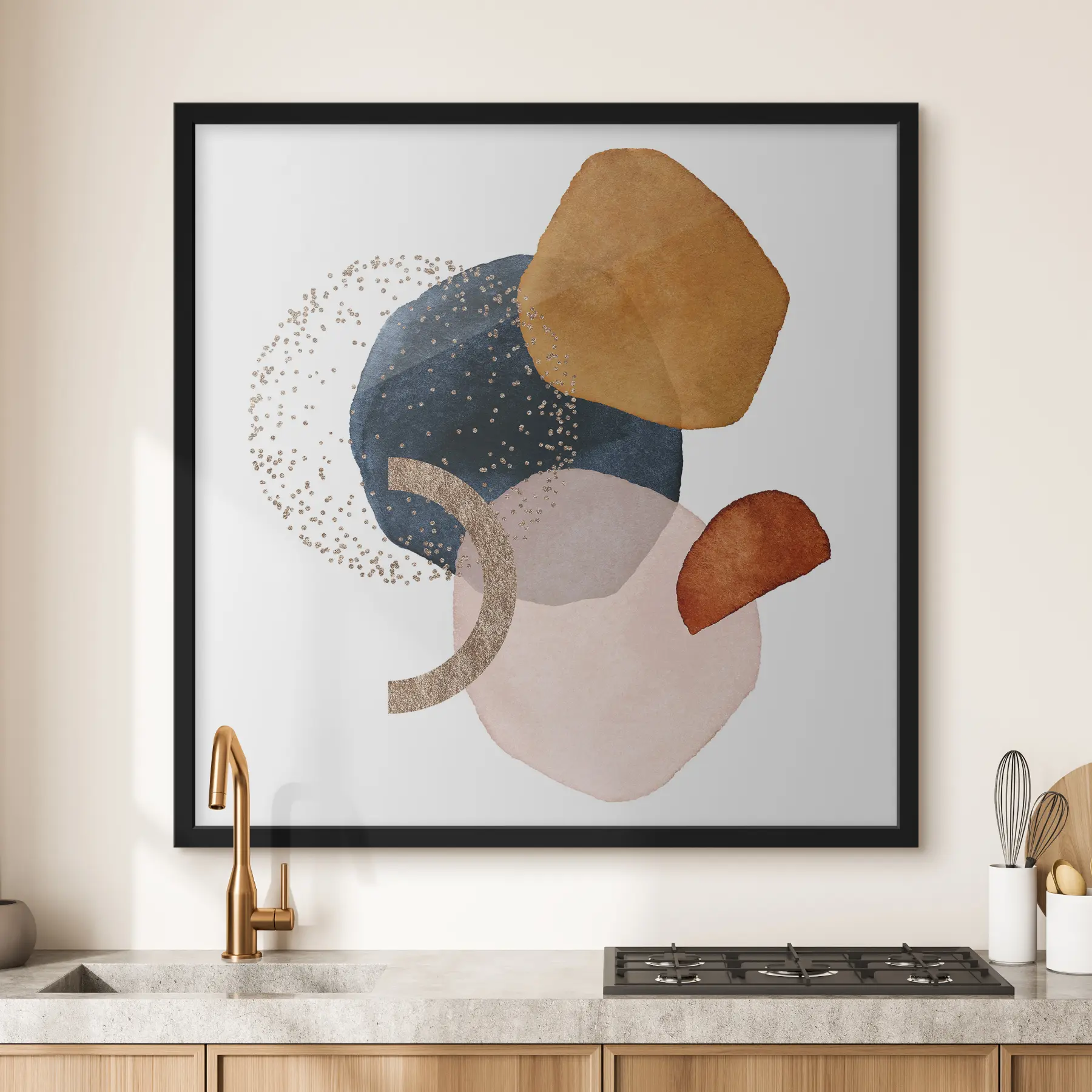 carta da parati Forme astratte in colori caldi nr. f35955