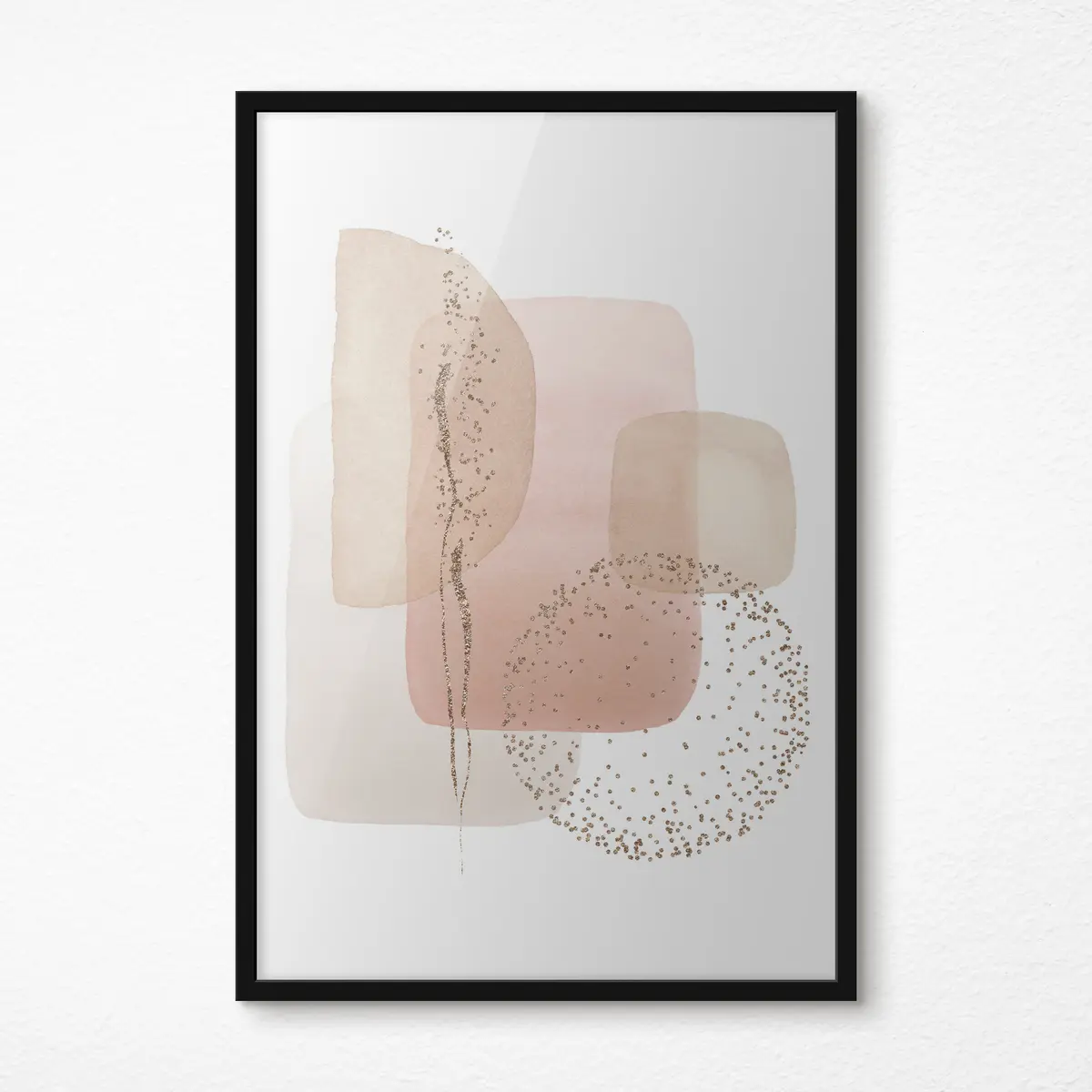 Poster Colori e forme astratte si fondono armoniosamente f35959