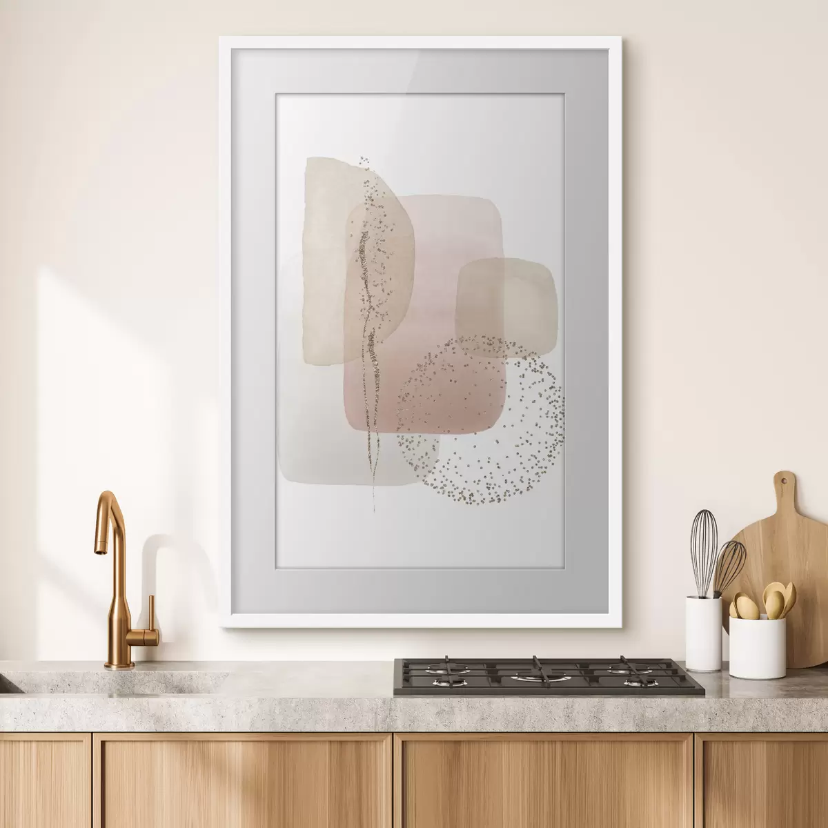 Poster Colori e forme astratte si fondono armoniosamente f35959