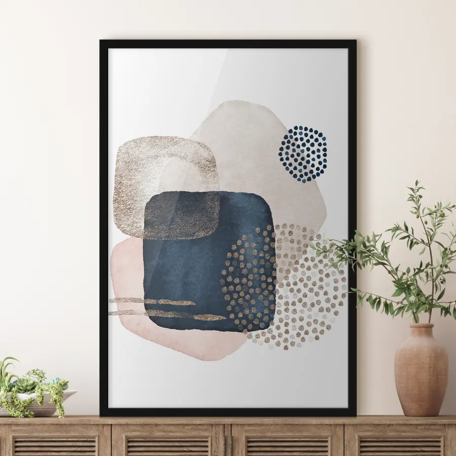 carta da parati Eleganti forme astratte in colori tenui nr. f35989