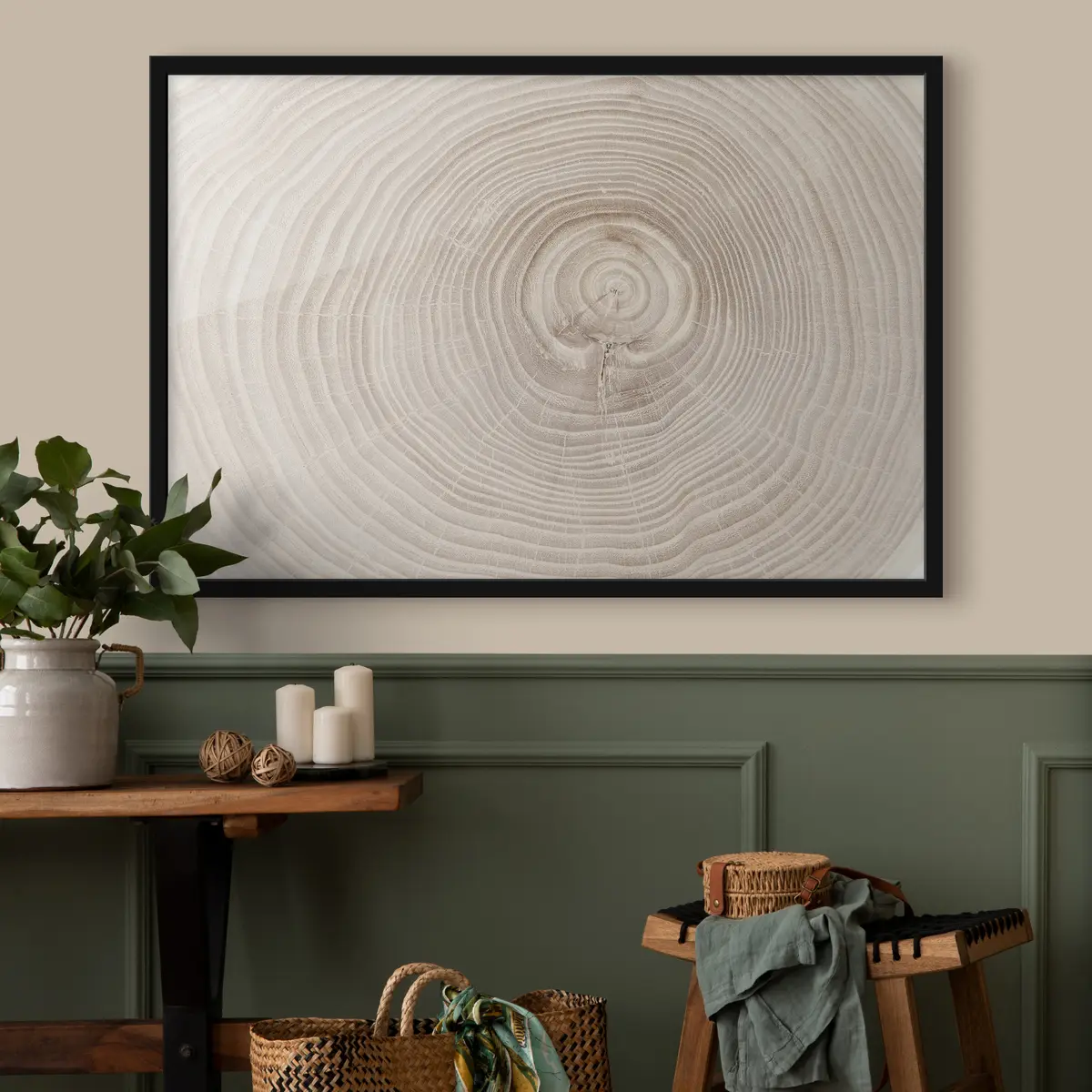 Poster Motivo di texture delle venature del legno naturale f36005