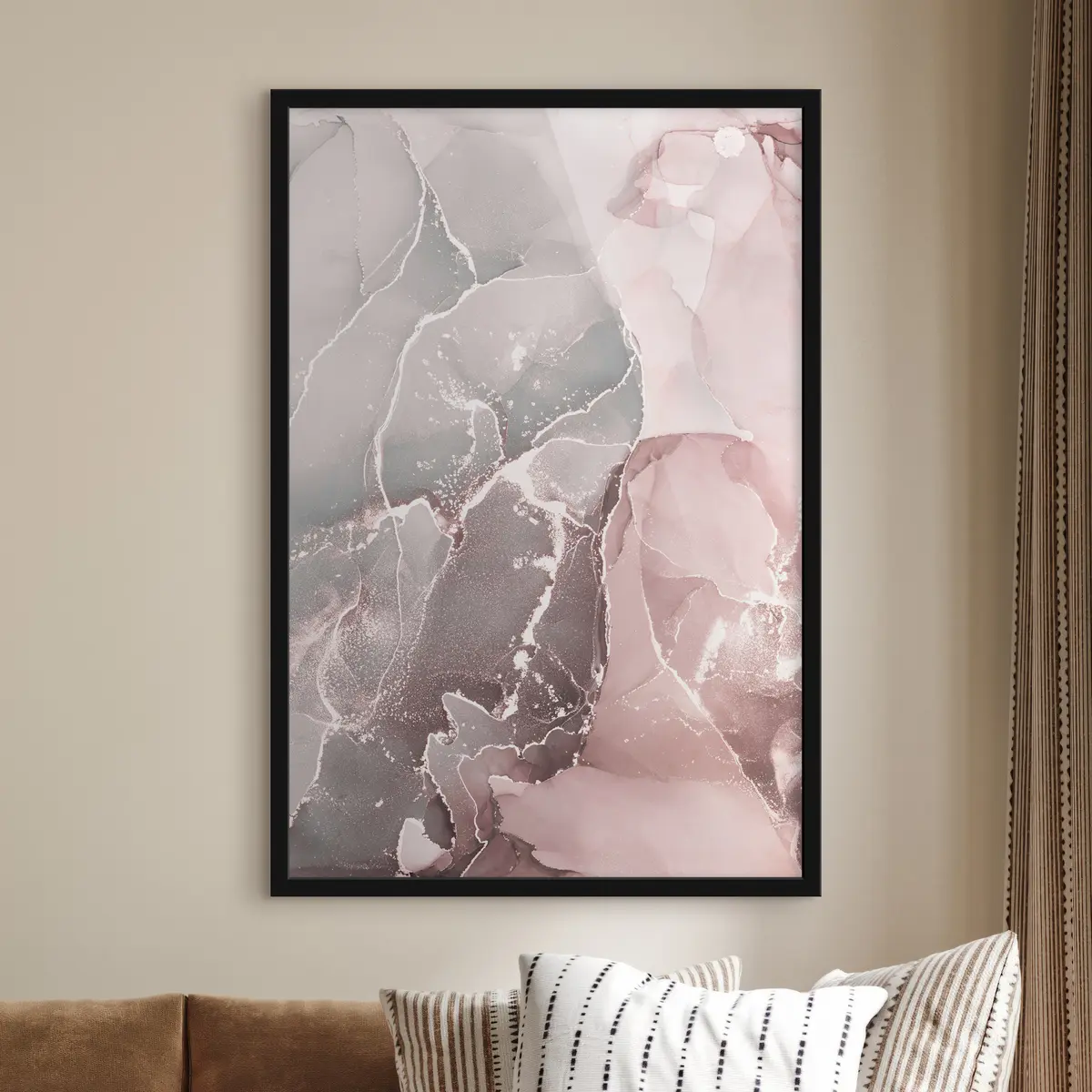 Poster Arte fluida astratta con colori tenui f36211