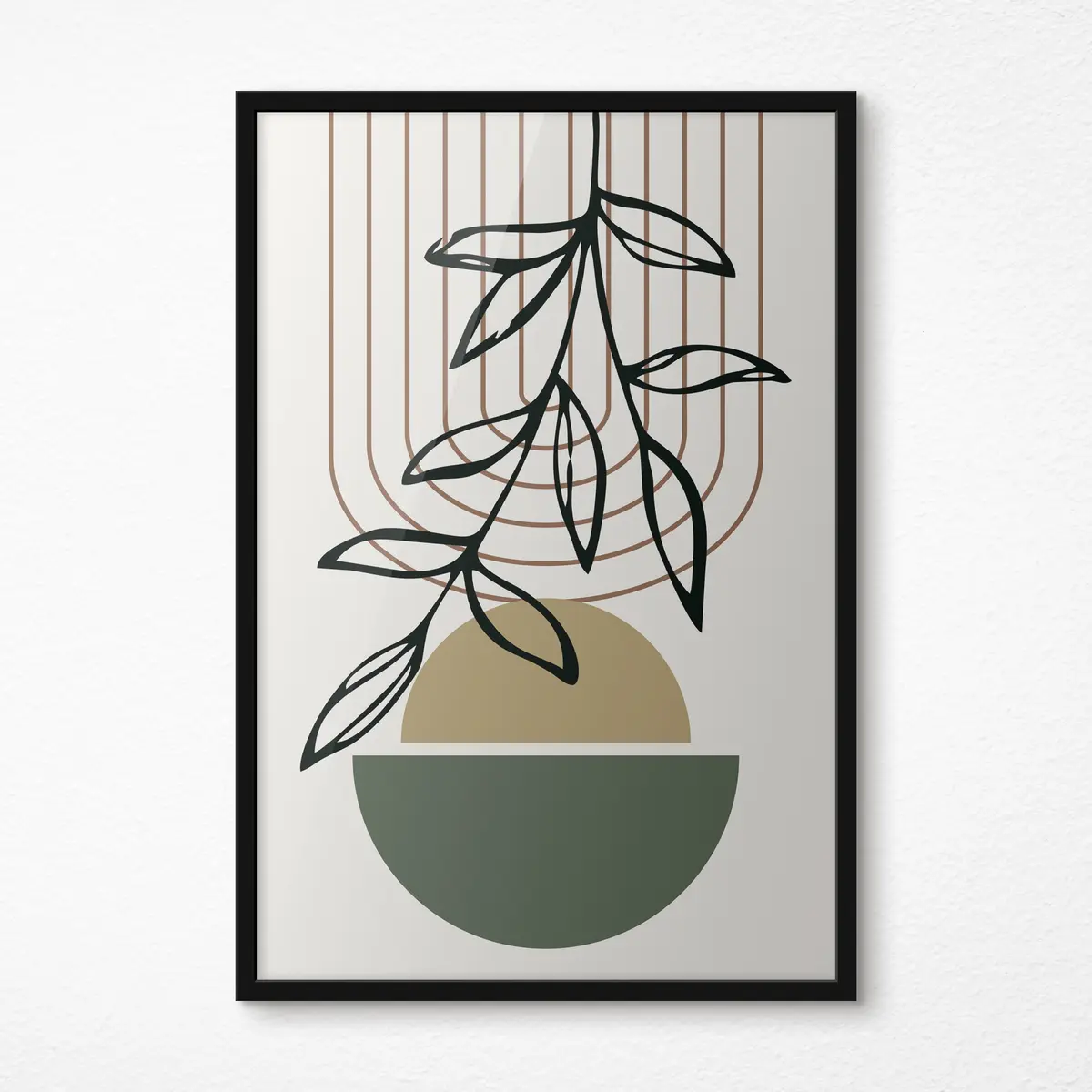 Poster Design artistico astratto ispirato alla natura f36188