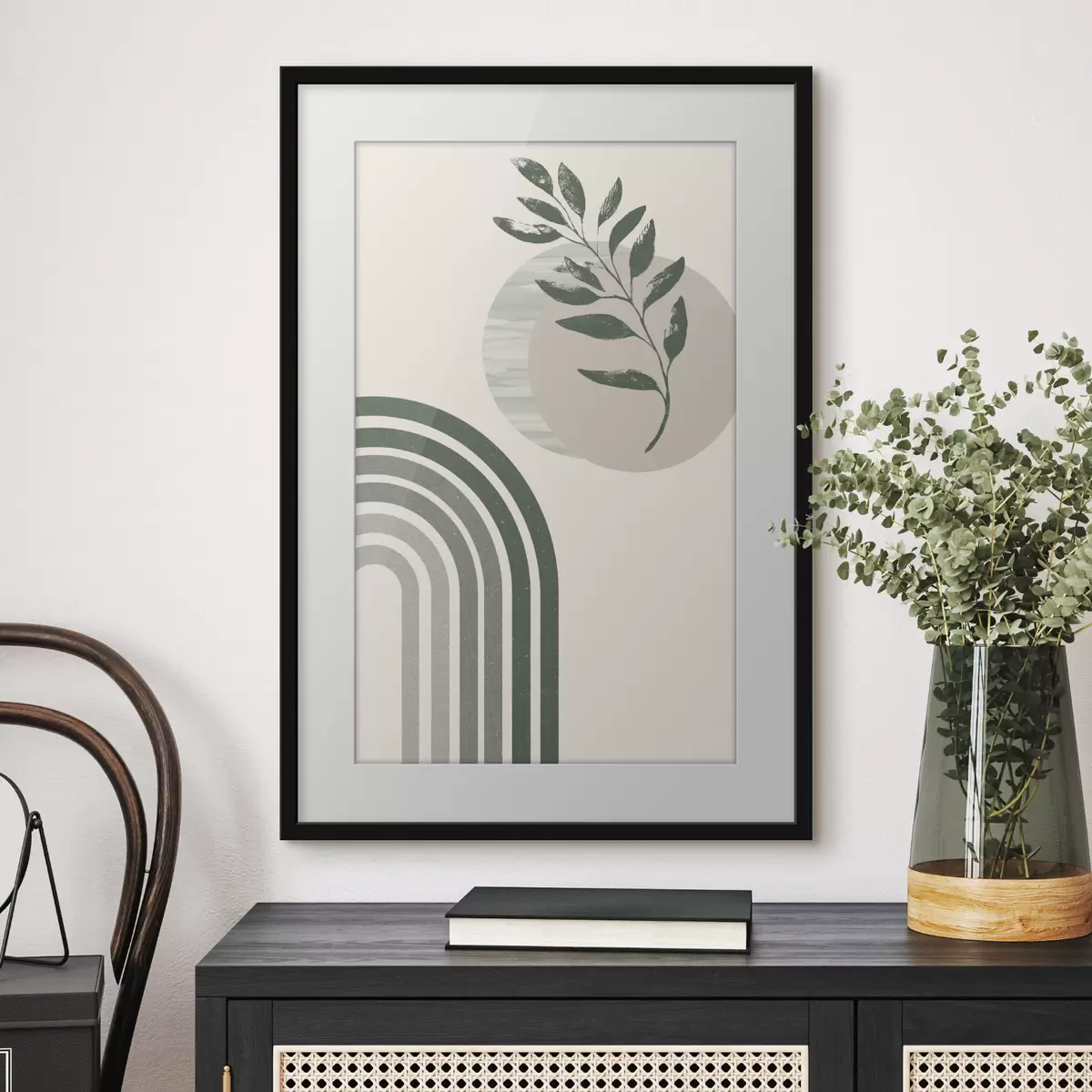 Poster Arco verde e rametto f36176