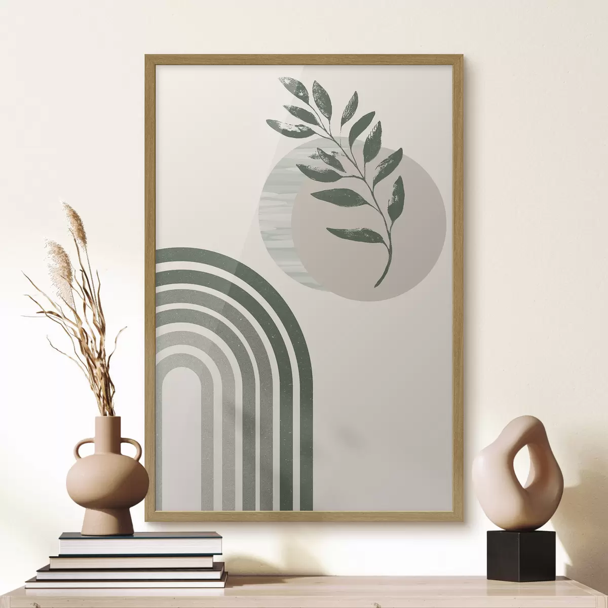 Poster Arco verde e rametto f36176
