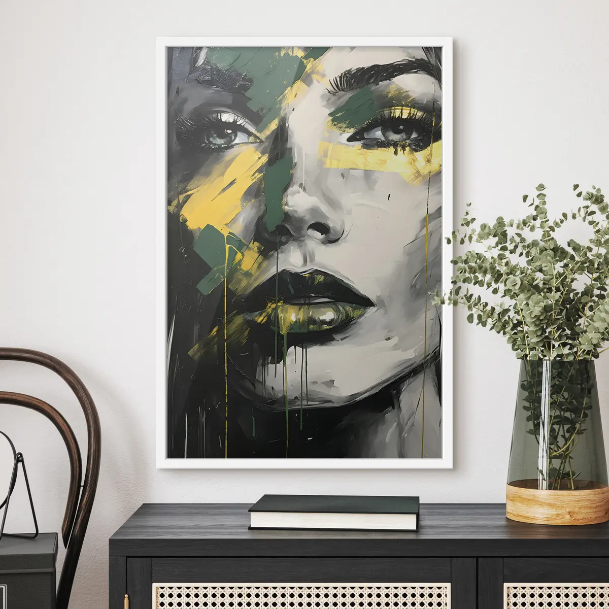 Poster Colori vivaci su un viso di grande effetto f36157