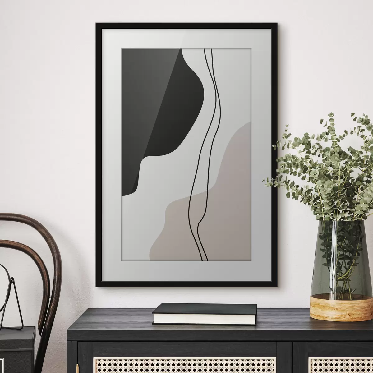 Poster Forme astratte in toni rilassanti f36156