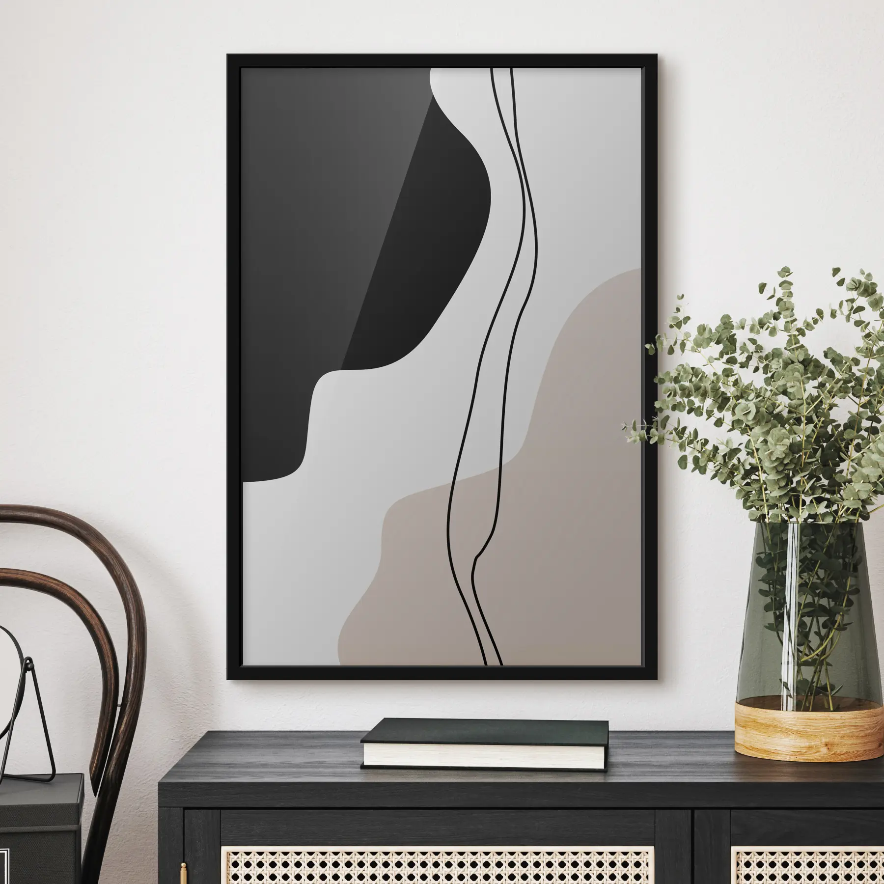 carta da parati Forme astratte in toni rilassanti nr. f36156