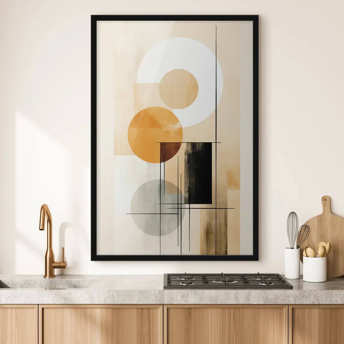 Poster Forme geometriche in toni caldi f36145