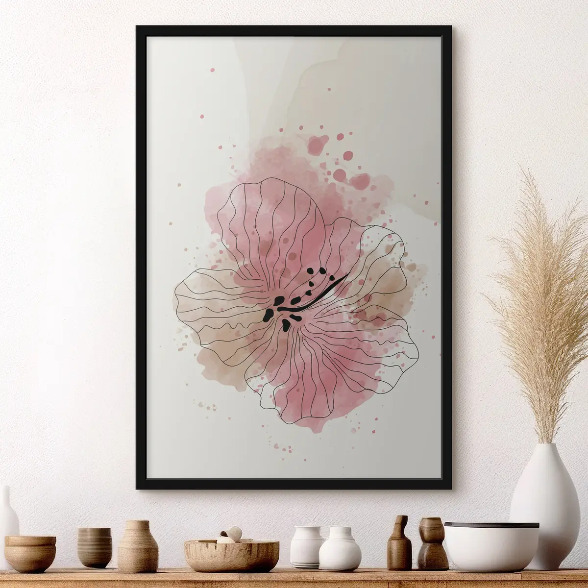 Poster Delicata fioritura su uno sfondo morbido f36136