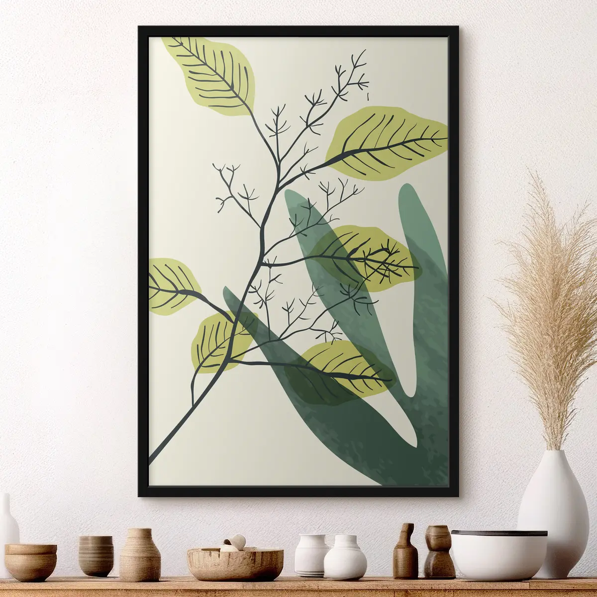 Poster Bellezza botanica in tinte tenui f36134