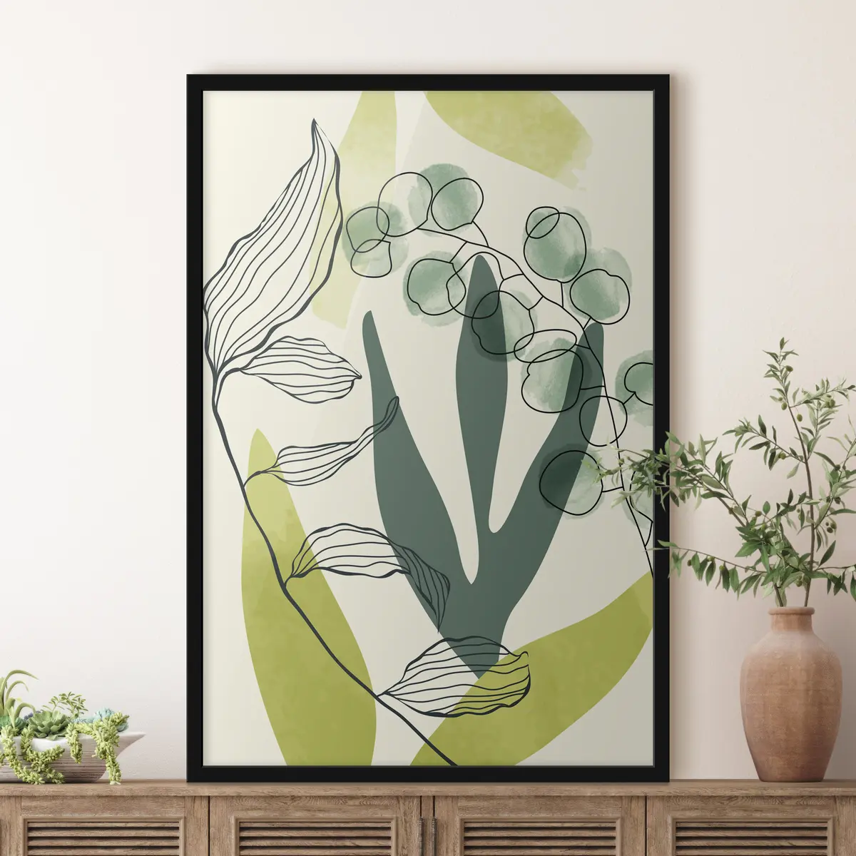 Poster Forme e linee organiche in armonia f36133