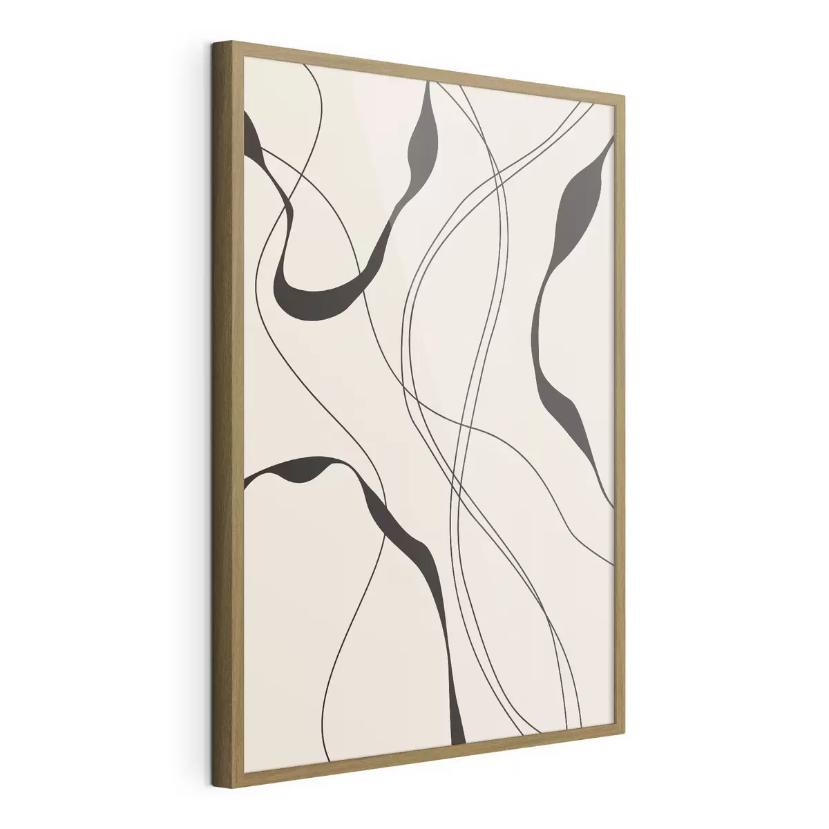 Poster Linee fluide su uno sfondo morbido f36043
