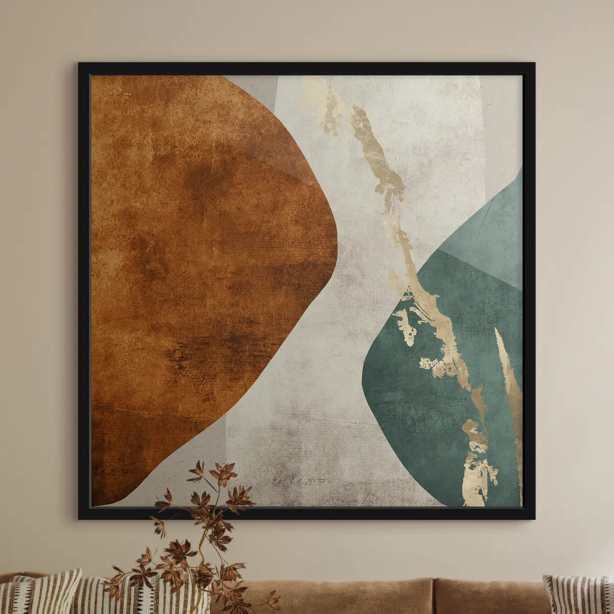 Poster Forme astratte in colori caldi f36031