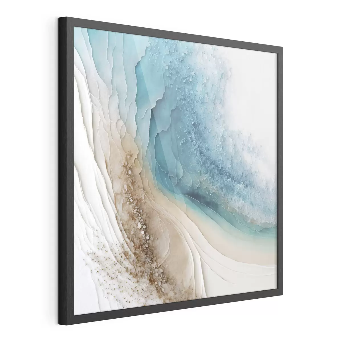Poster Onde serene incontrano coste delicate f36029