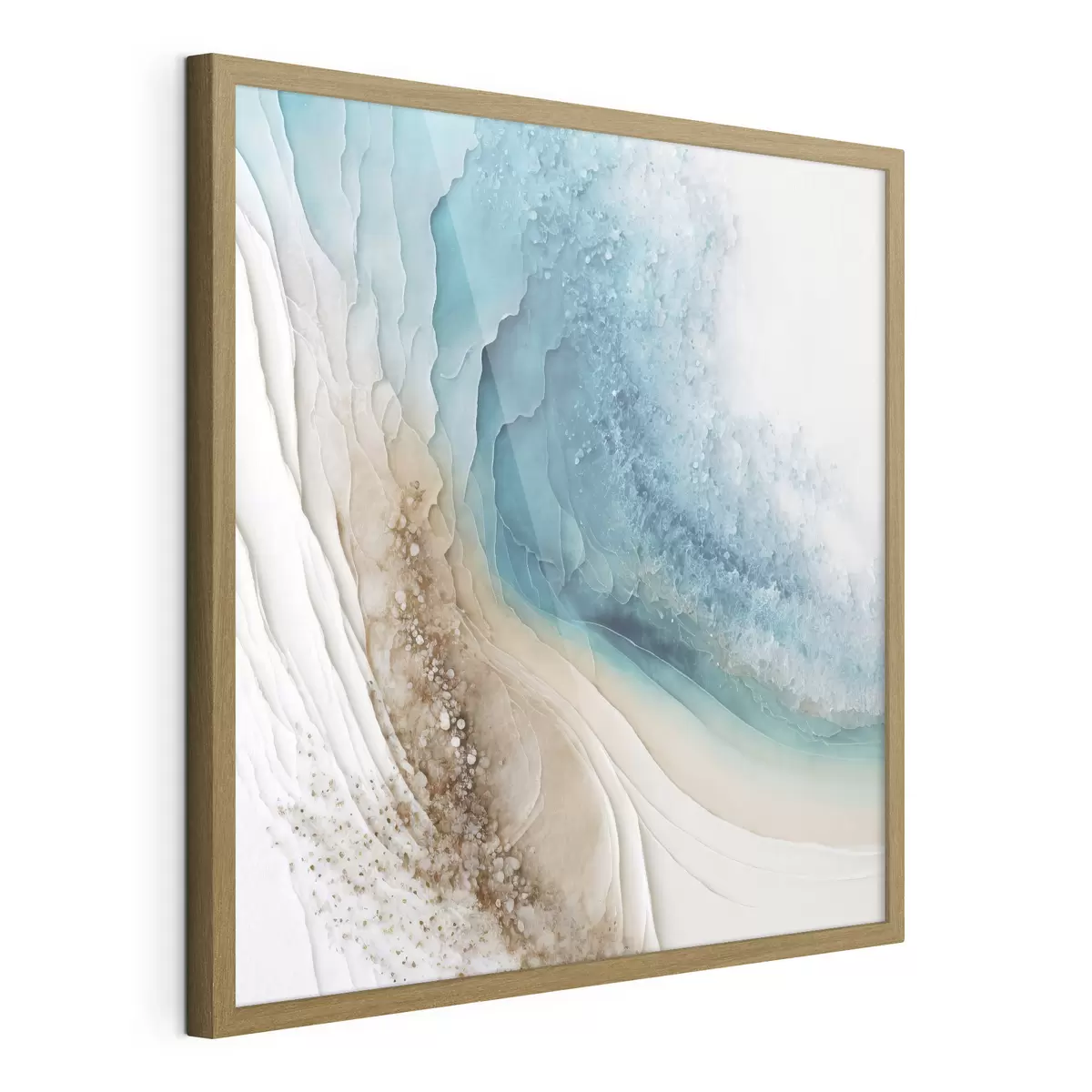 Poster Onde serene incontrano coste delicate f36029