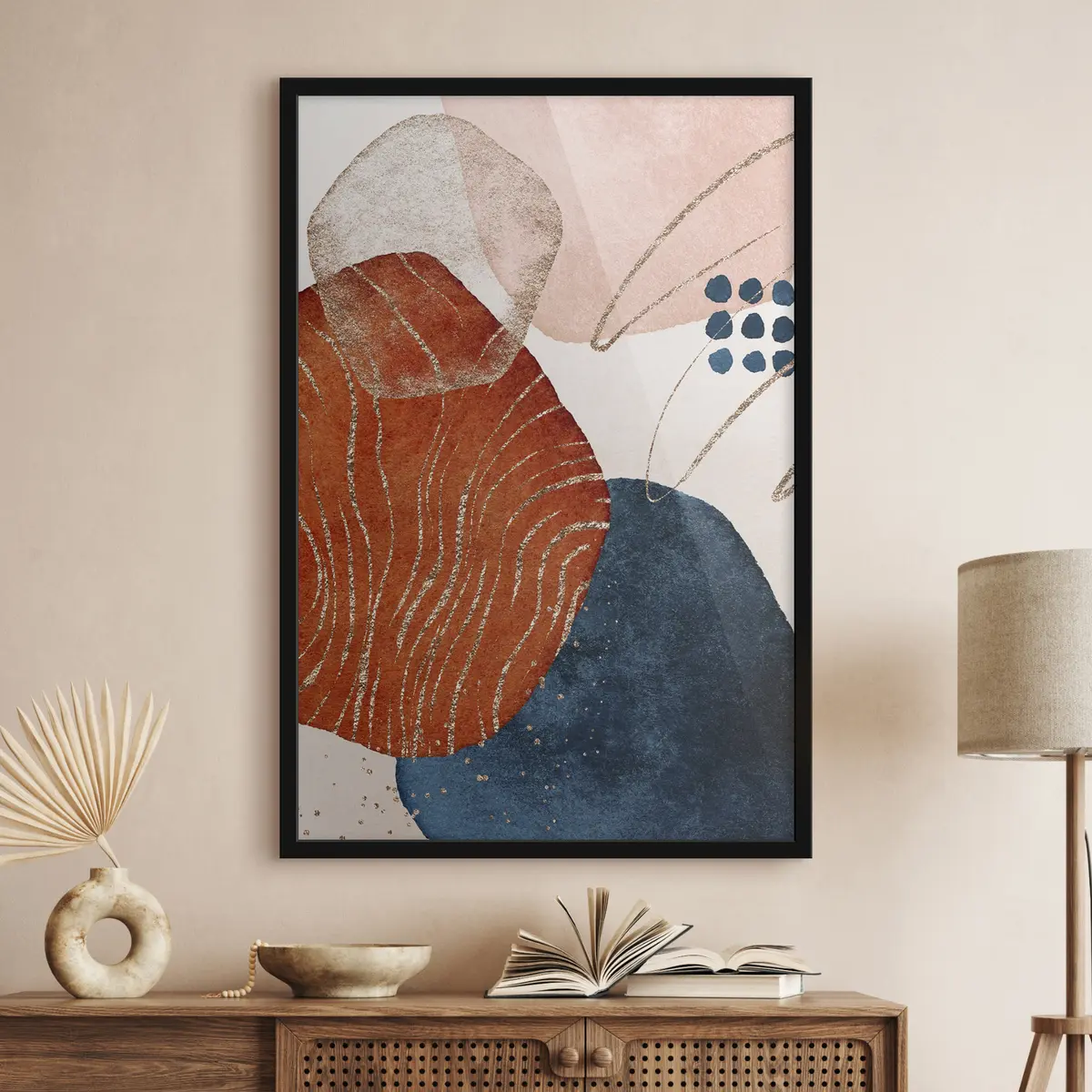 Poster Forme astratte nei toni della terra f35956