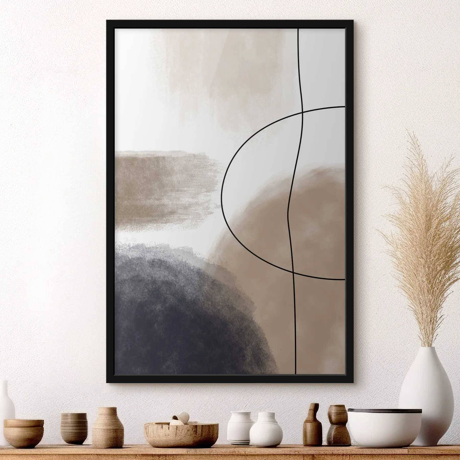 carta da parati Forme astratte in toni caldi nr. f35944