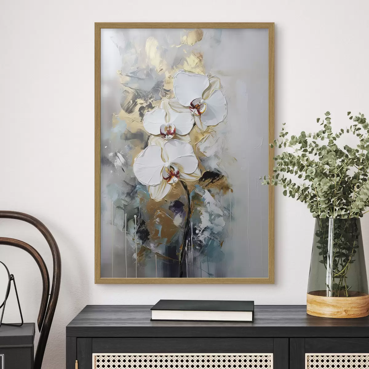 Poster Orchidee nella luce fredda f35904