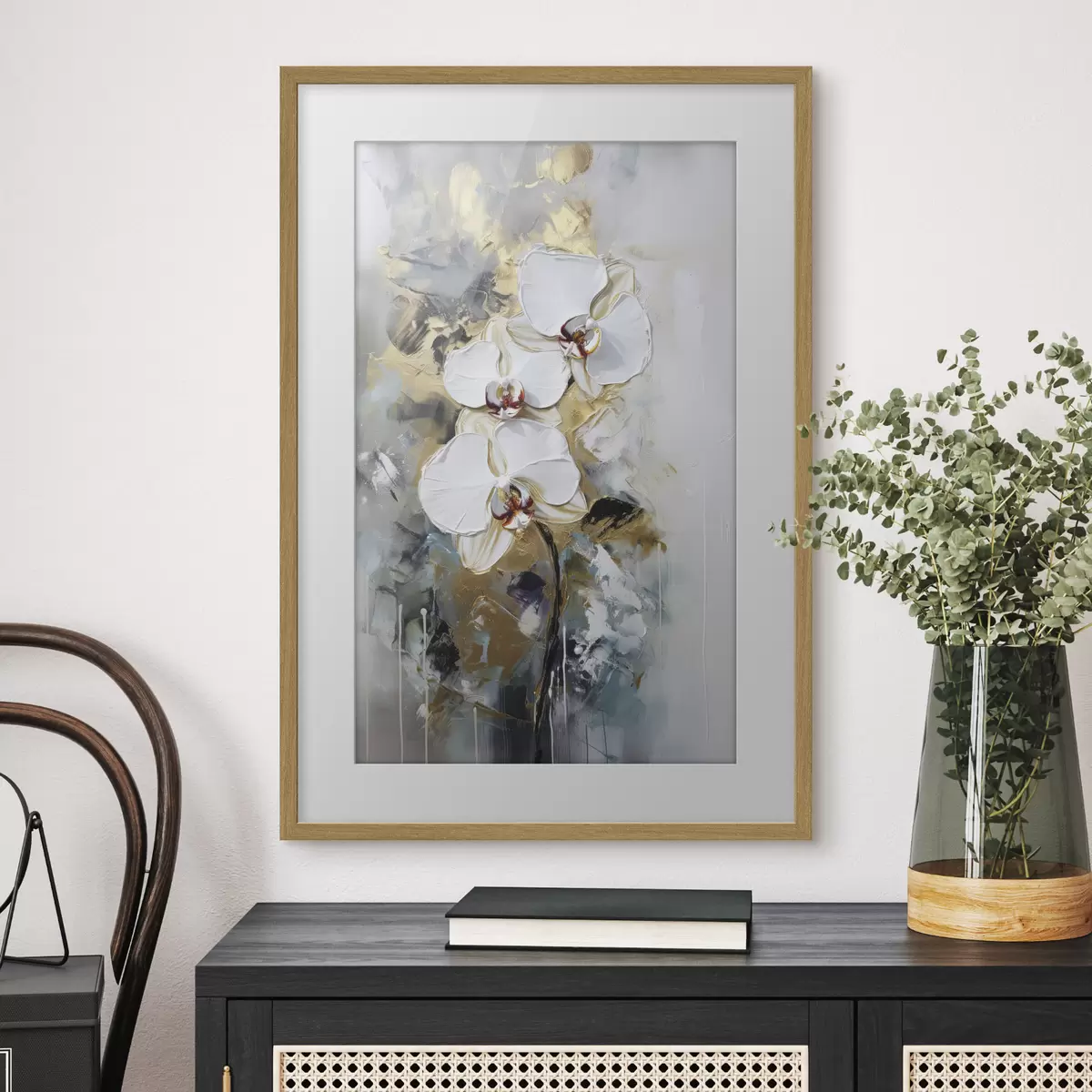 Poster Orchidee nella luce fredda f35904