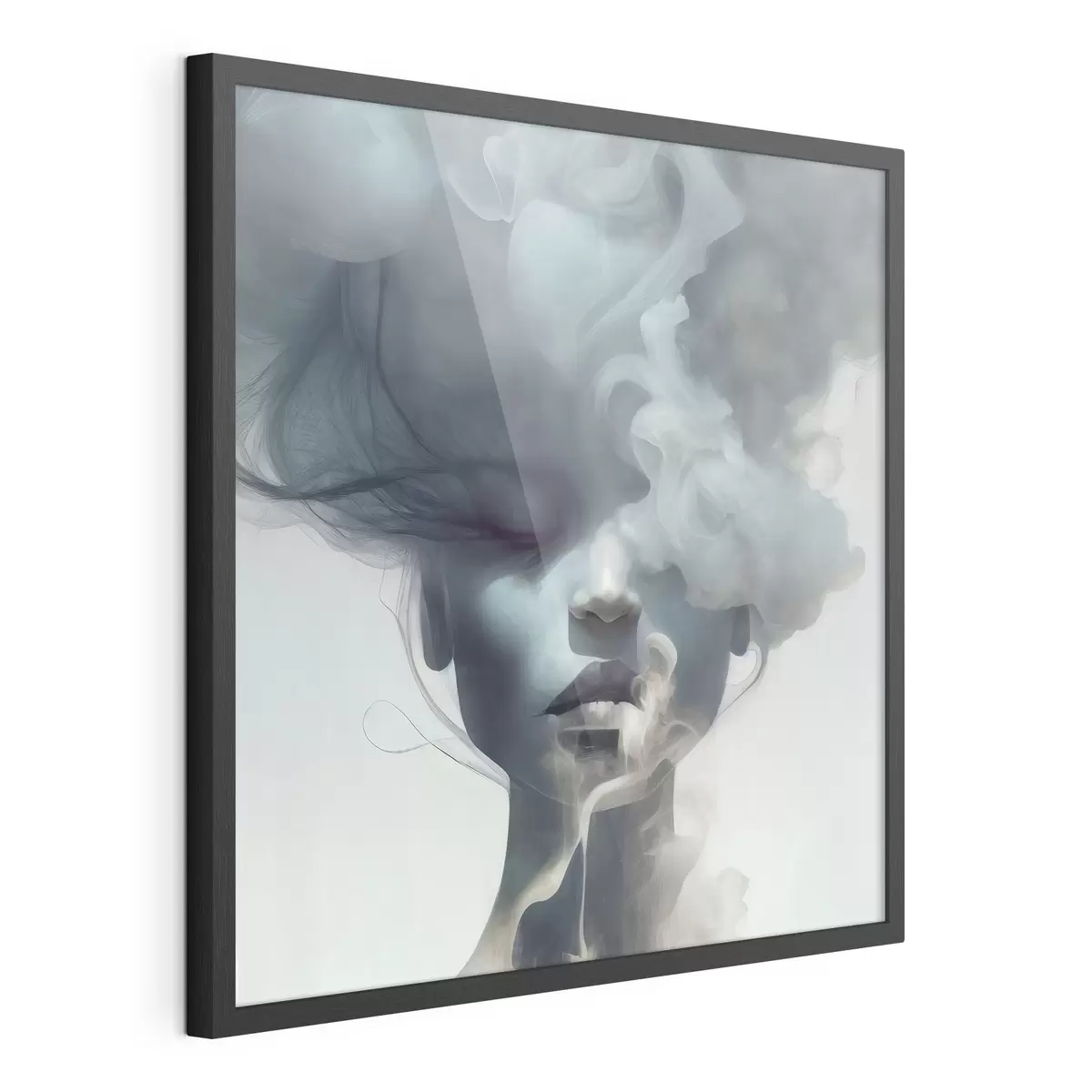 Poster Volto dietro il fumo f35818
