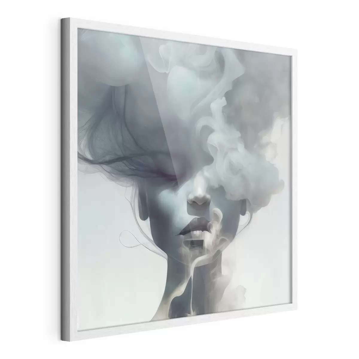Poster Volto dietro il fumo f35818