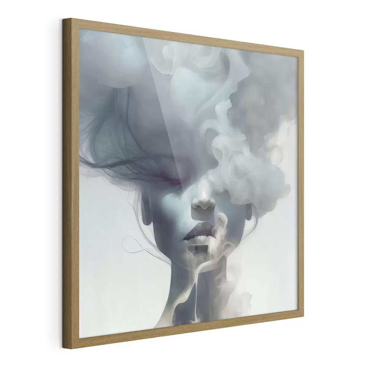 Poster Volto dietro il fumo f35818