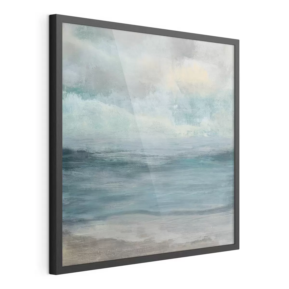 Poster Onde serene sotto un cielo nuvoloso f35720